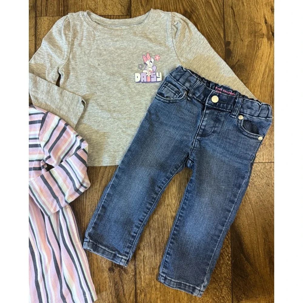 Baby‎ Toddler Girl 18 Months Casual Dress L/S Shirts Pants Jeans Clothes Disney